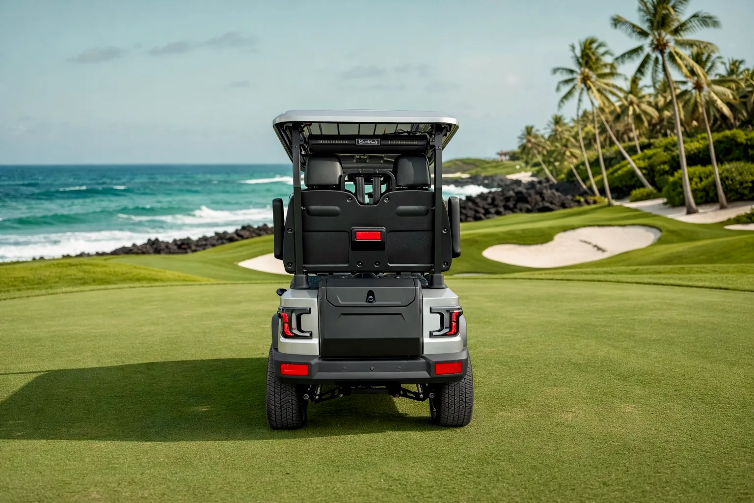 KleverDiamond-4L Solar — Ultra-Luxury AWD 4-Seat Electric Golf Cart with 280 W Solar Roof