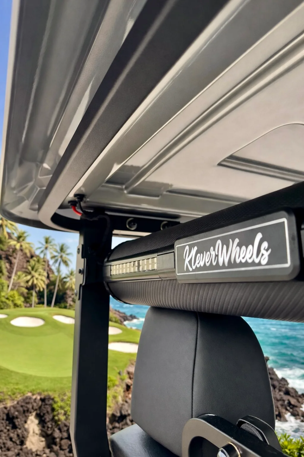 KleverDiamond-4L Solar — Ultra-Luxury AWD 4-Seat Electric Golf Cart with 280 W Solar Roof