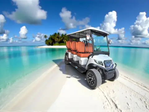 KleverDiamond-6L Solar - Ultra-Luxury Lifted 6-Seat Electric Golf Cart with 360 W Solar Roof thumbnail 7