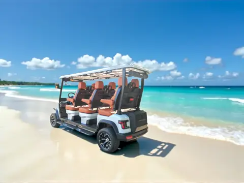 KleverDiamond-6L Solar - Ultra-Luxury Lifted 6-Seat Electric Golf Cart with 360 W Solar Roof thumbnail 10