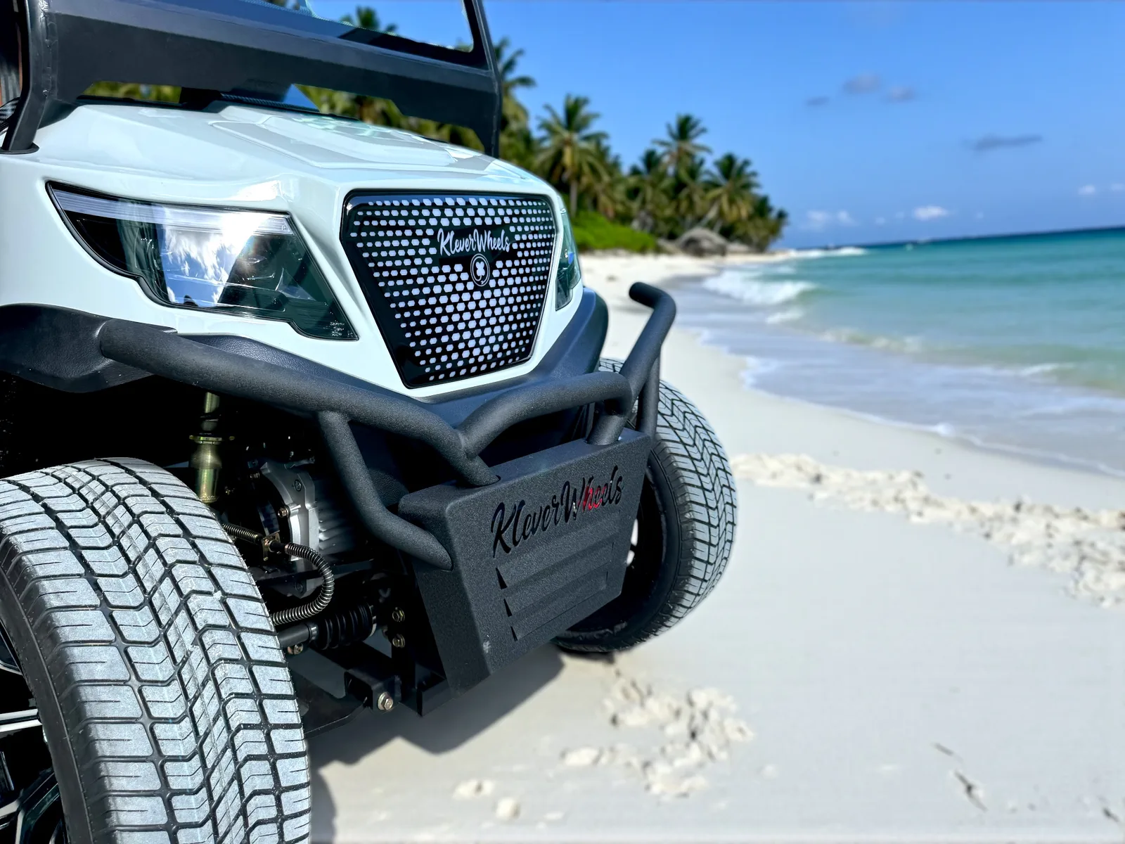 KleverDiamond-6L Solar — Ultra-Luxury AWD 6-Seat Electric Golf Cart with 360 W Solar Roof