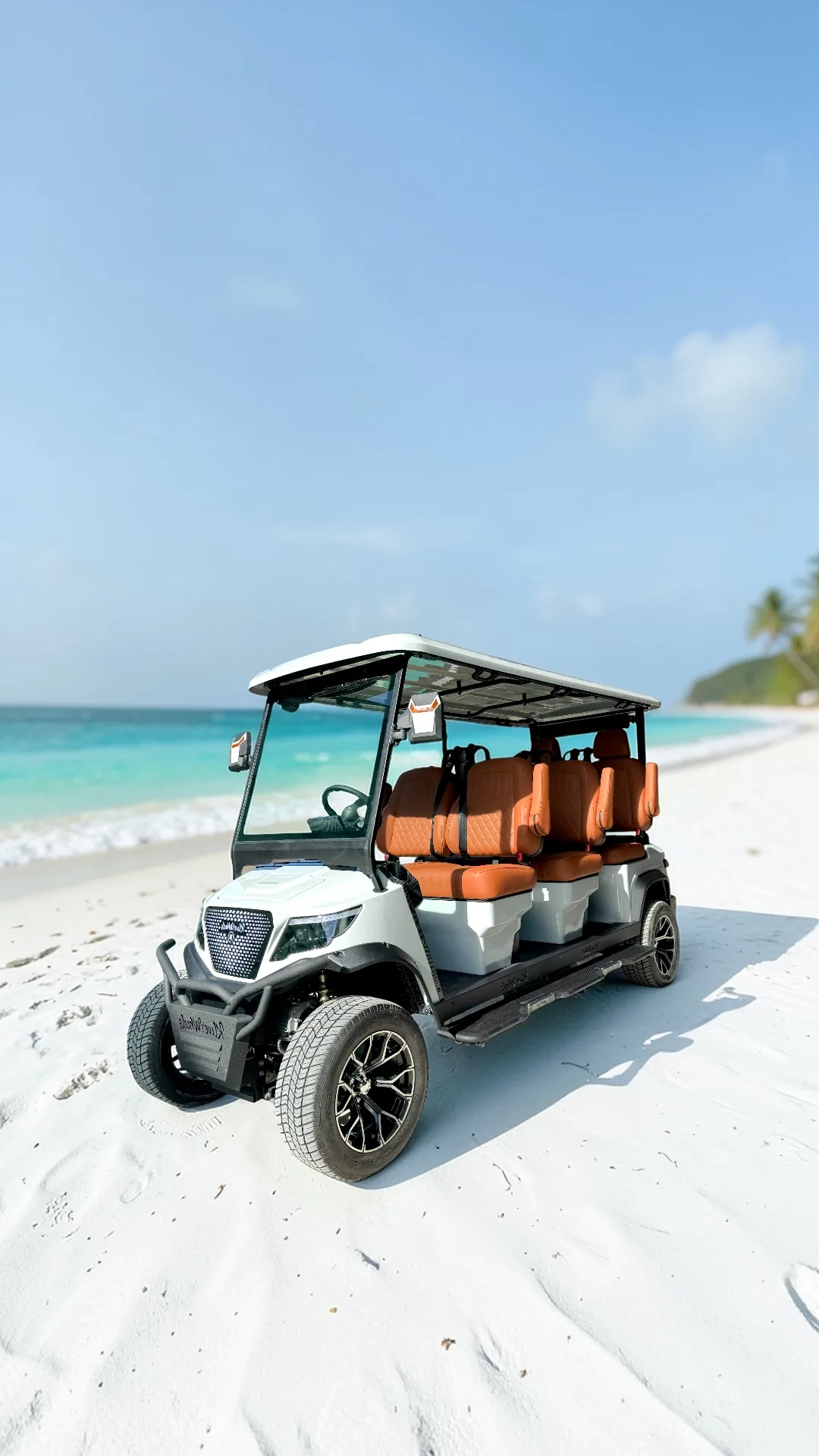 KleverDiamond-6L Solar — Ultra-Luxury AWD 6-Seat Electric Golf Cart with 360 W Solar Roof