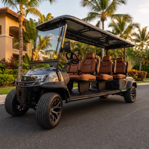 KleverEvo-6L: Lifted 6-Seat Electric Cart (LiFePO4, Power Steering) thumbnail 2