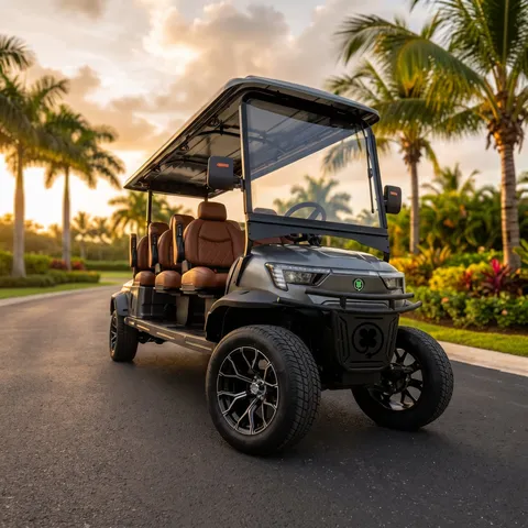 KleverEvo-6L: Lifted 6-Seat Electric Cart (LiFePO4, Power Steering) thumbnail 3